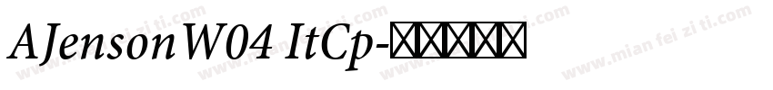 AJensonW04 ItCp字体转换